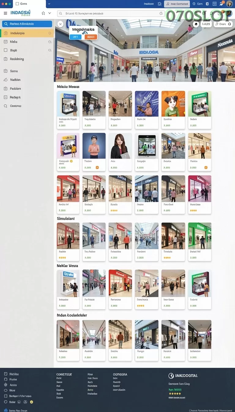Cuplikan layar RR33 — menu navigasi
