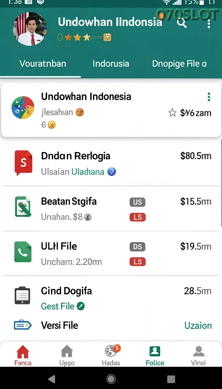 Cuplikan layar FBRP88 — aktivitas